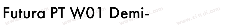 Futura PT W01 Demi字体转换